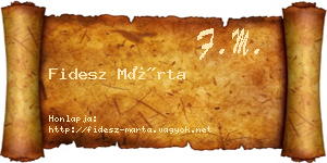 Fidesz Márta névjegykártya
